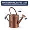 Gardenised 1 Gallon Galvanized Metal Watering Can with Removable Long Spout & Sprinkler Head for Indoor & Outdoor Use Ideal for Garden Flowers Potted Plants Houseplants Modern Home Accessories
